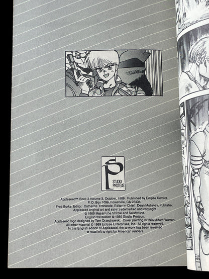 Appleseed Book 3 Volume 3 Oct 1989