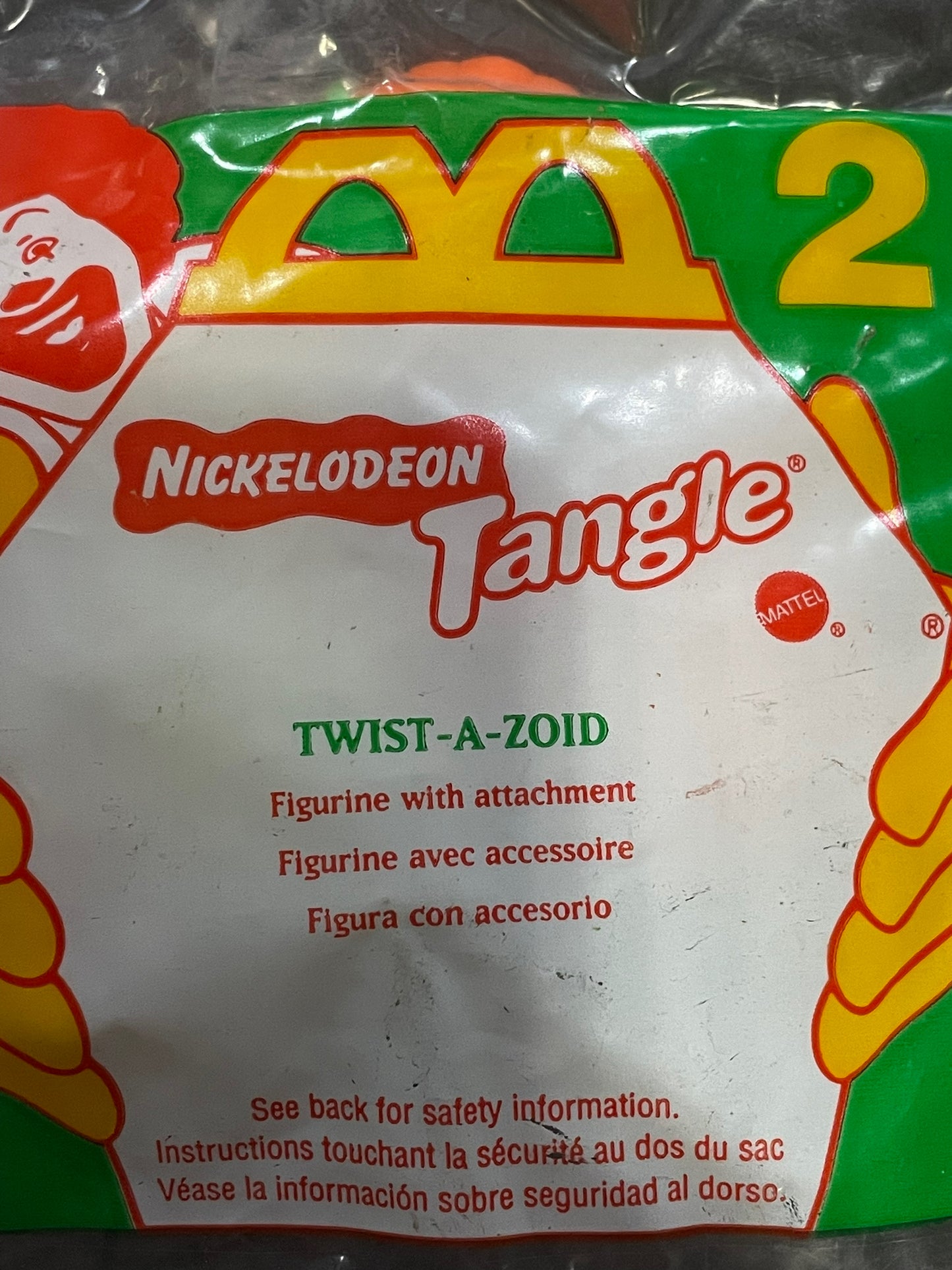 1996 Nickelodeon Tangle Twist-A-Zoid #2 McDonald's Happy Meal Toy