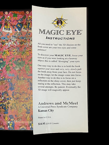 1995 Looney Tunes Magic Eye Hardcover Book