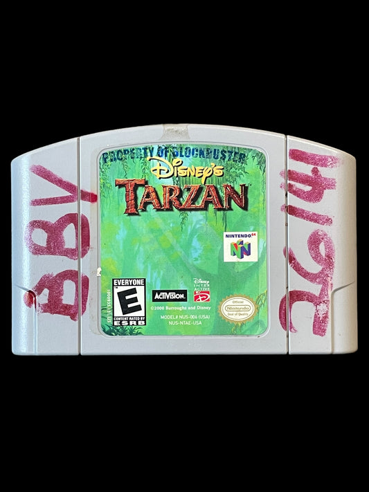 2000 Disney Tarzan N64 Nintendo 64 Cartridge Game Tested