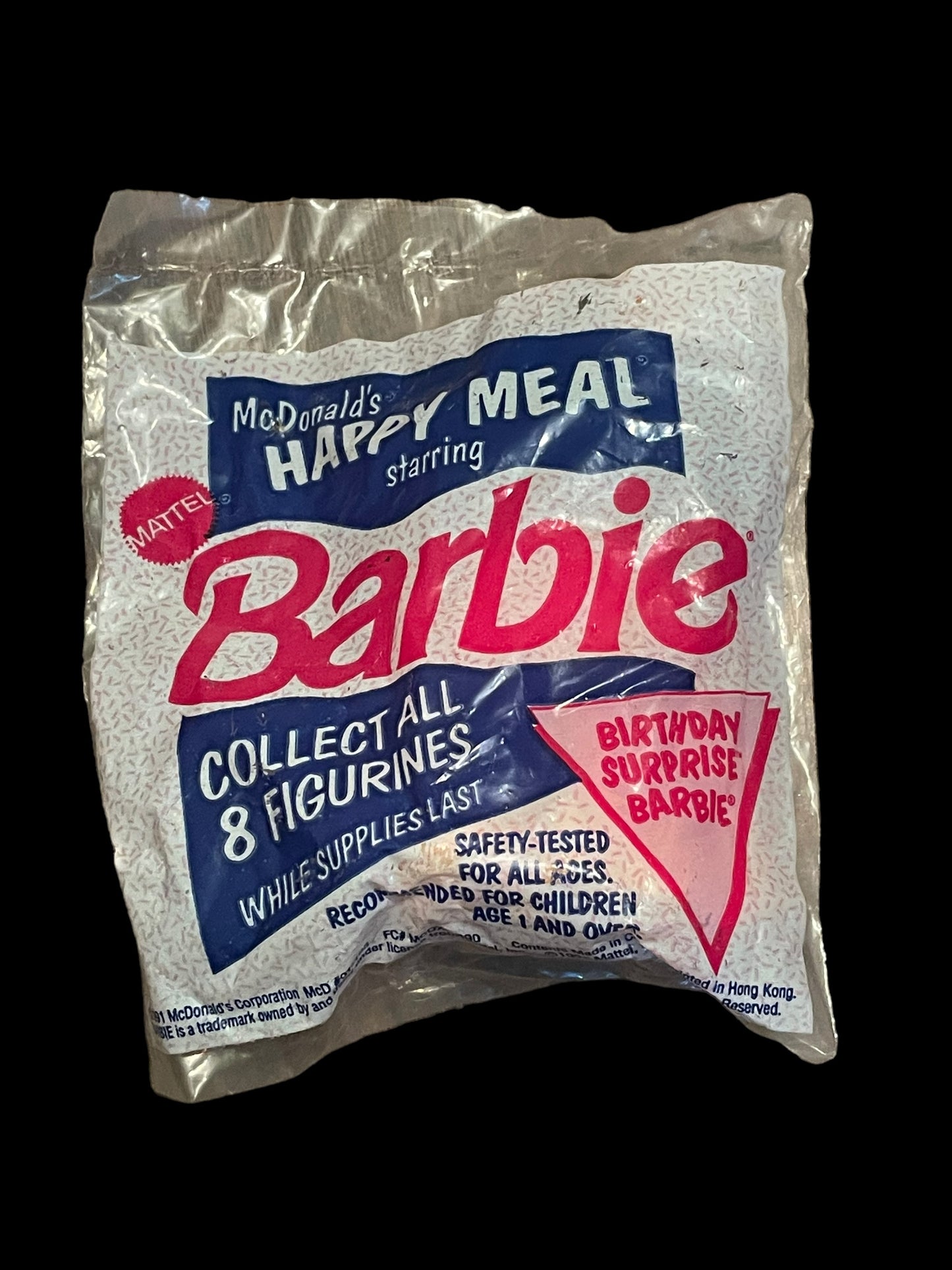 1991 Barbie Birthday Surprise Barbie McDonald's Happy Meal Toy