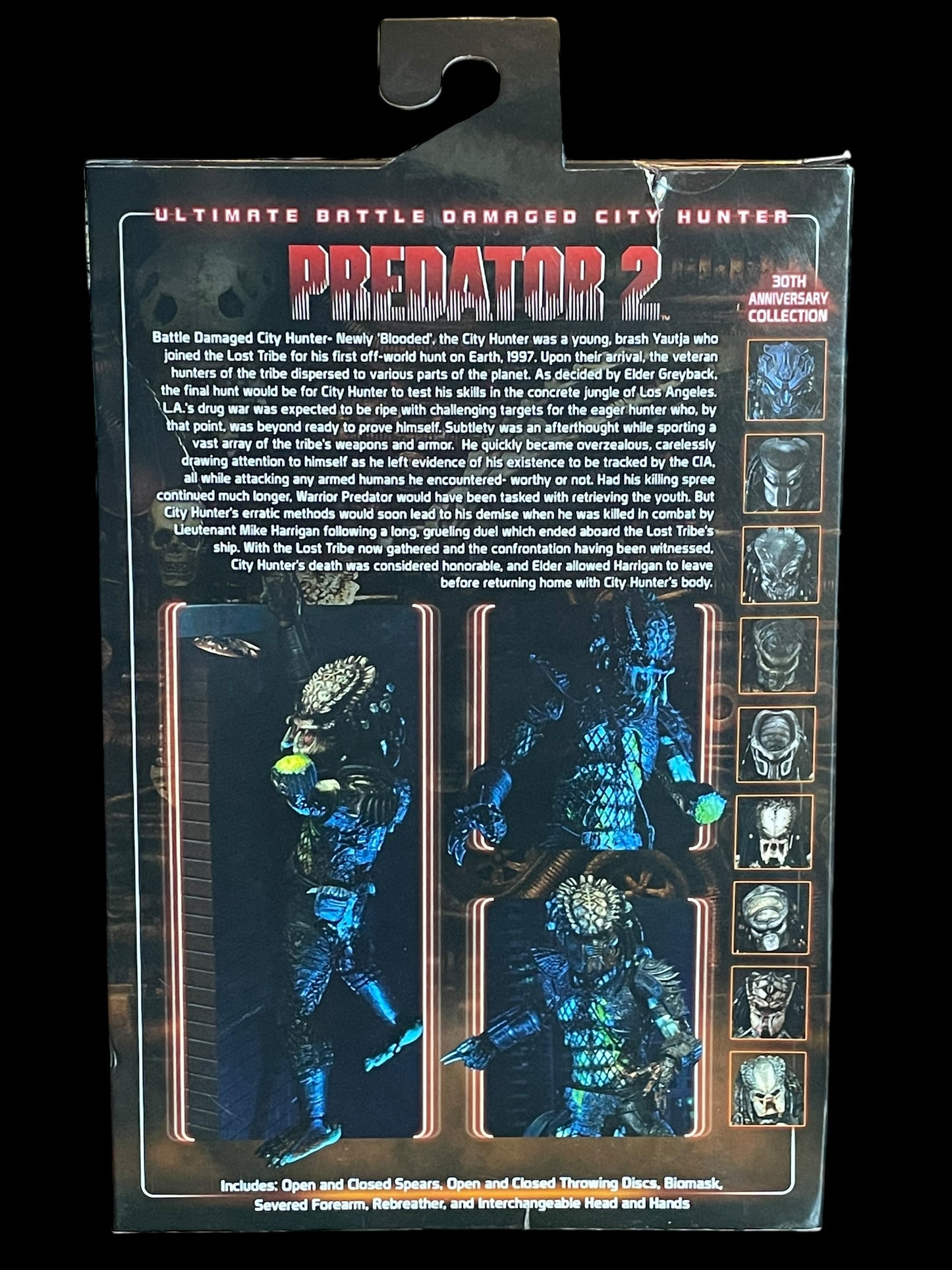 NECA Predator 2 Ultimate Battle Damaged City Hunter 7 Inch Action Figure New