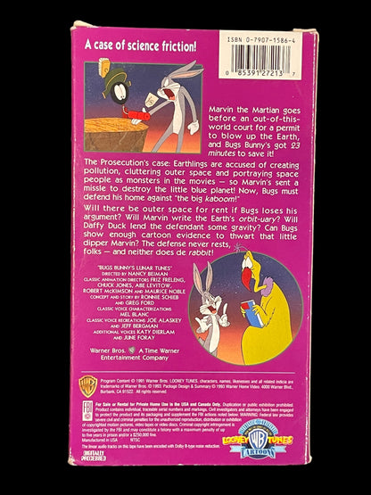 1993 VHS Bugs Bunny's Lunar Tunes Looney Tunes Marvin The Martian