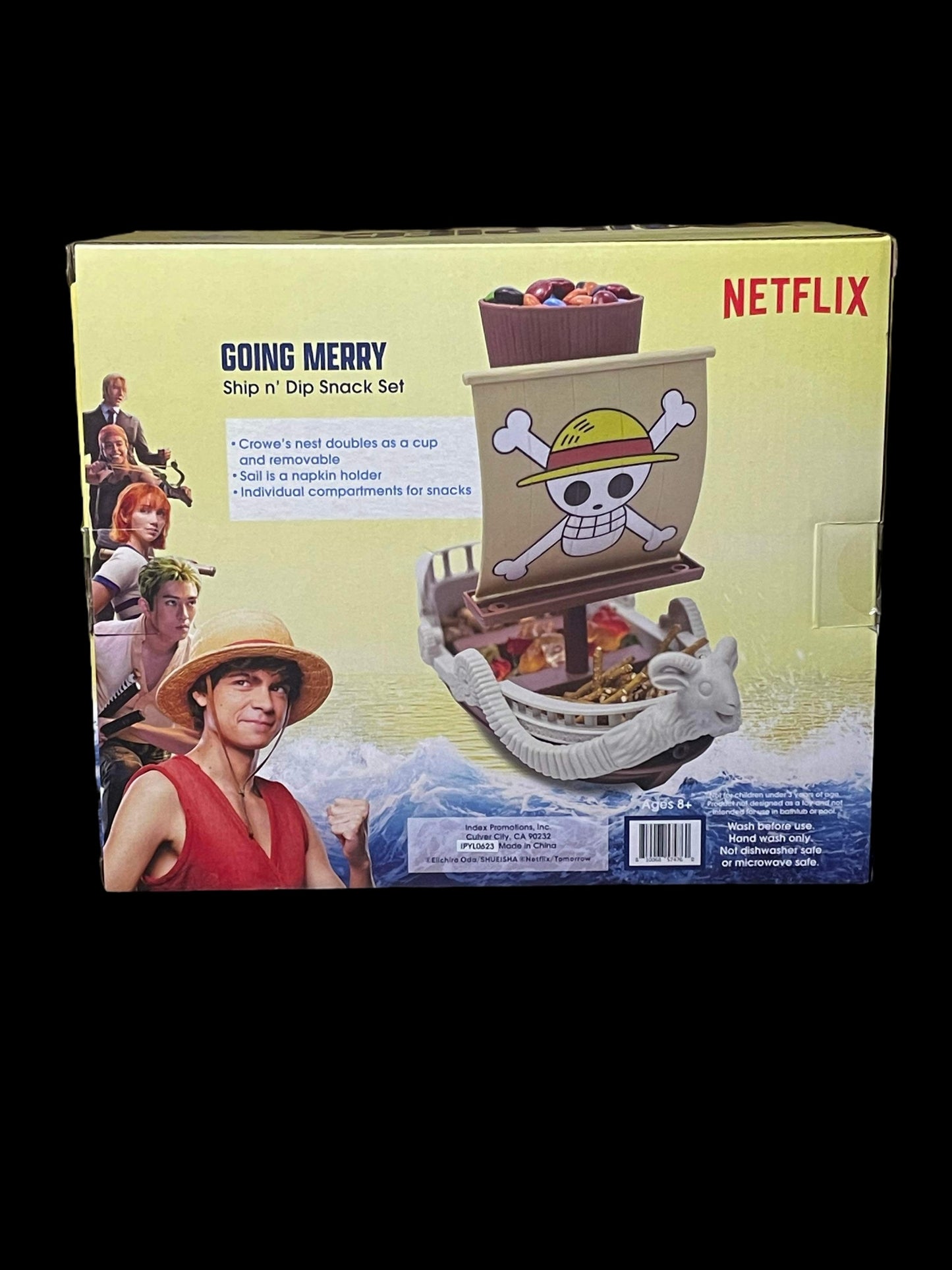 One Piece Going Merry Ship n' Dip Snack Set