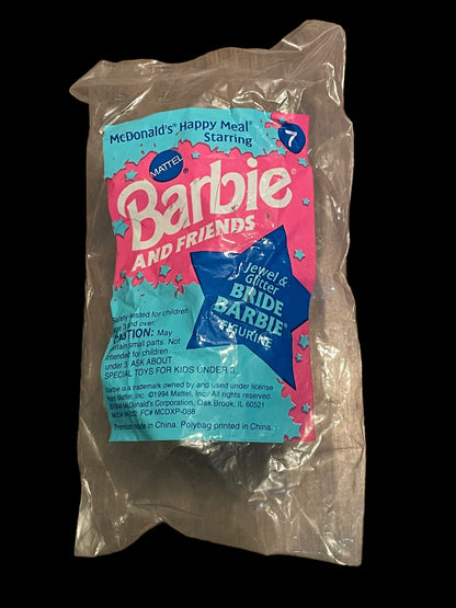 1994 Barbie Jewel & Glitter Bride Barbie McDonald's Happy Meal Toy