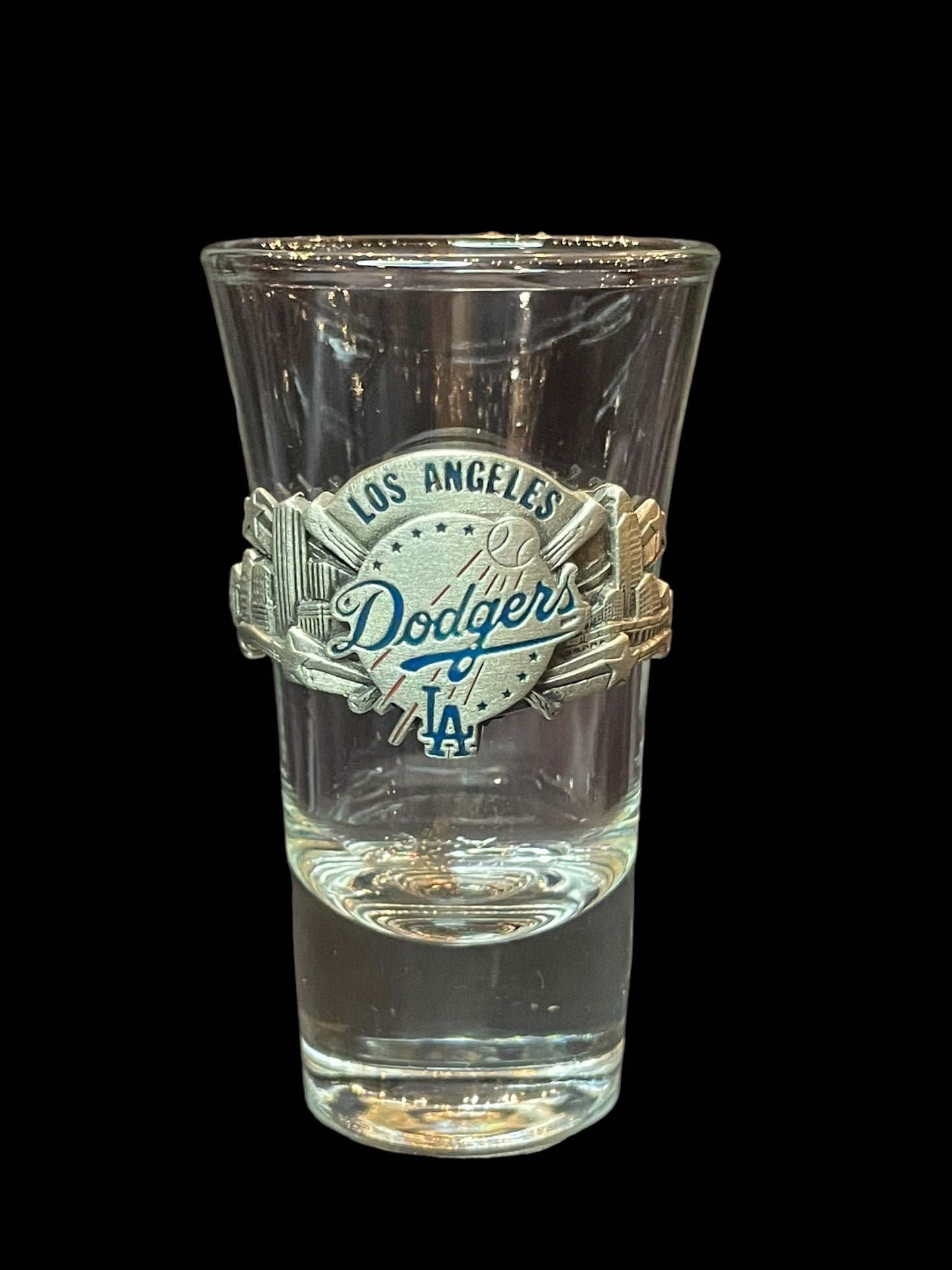 Los Angeles Dodgers Metal Plate Tall Shot Glass