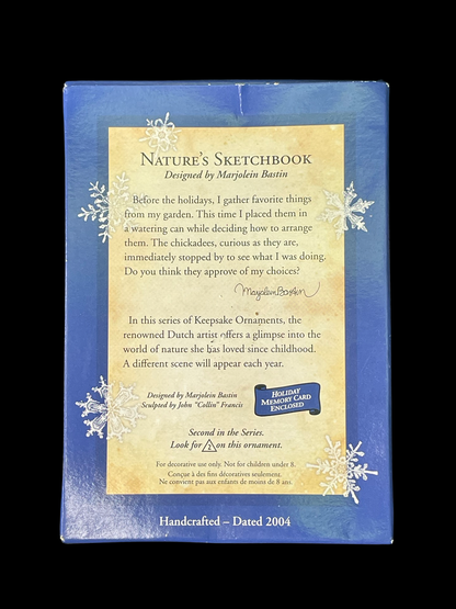 2004 Hallmark Keepsake Ornament Nature's Sketchbook #2, Marjolein Bastin