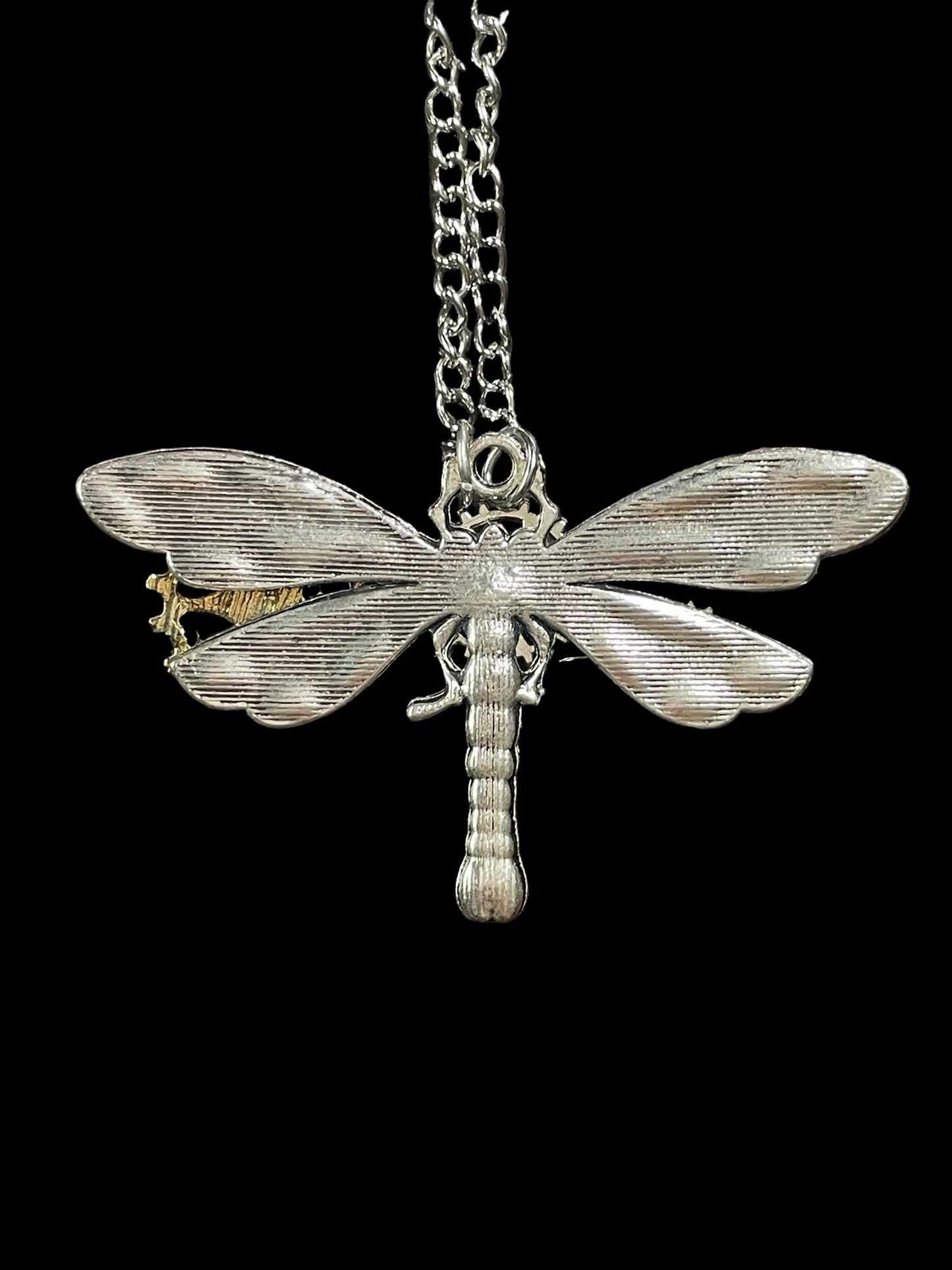 Steampunk Dragonfly and Cogwheels Necklaces