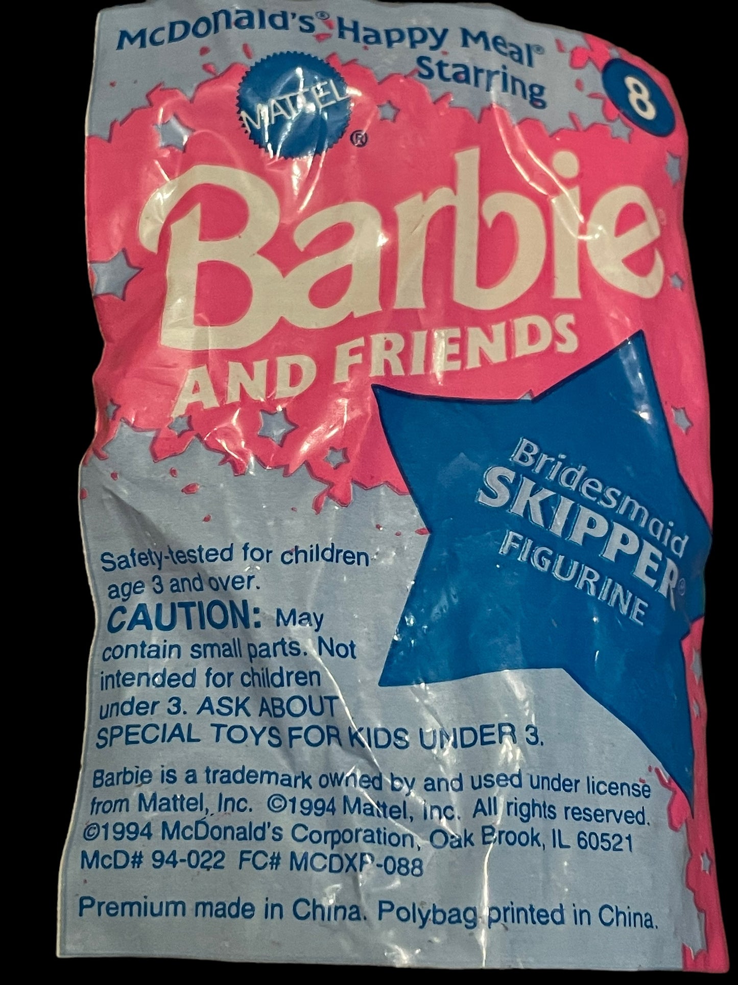 1994 Barbie Bridesmaid Skipper McDonald's Happy Meal Toy