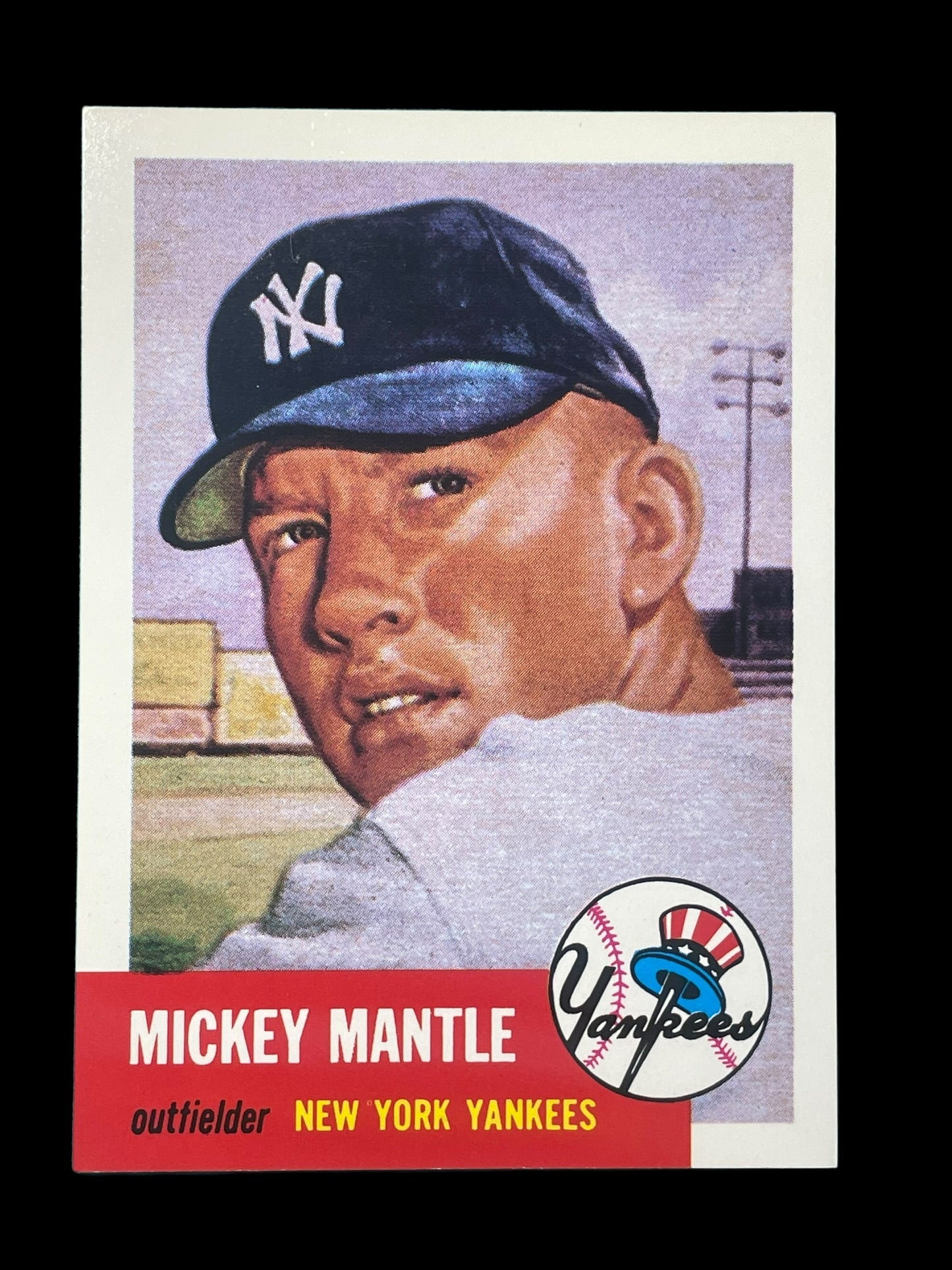 Mickey Mantle #82 1991 Topps Archives 1953 Graded NM MINT+ 8.5