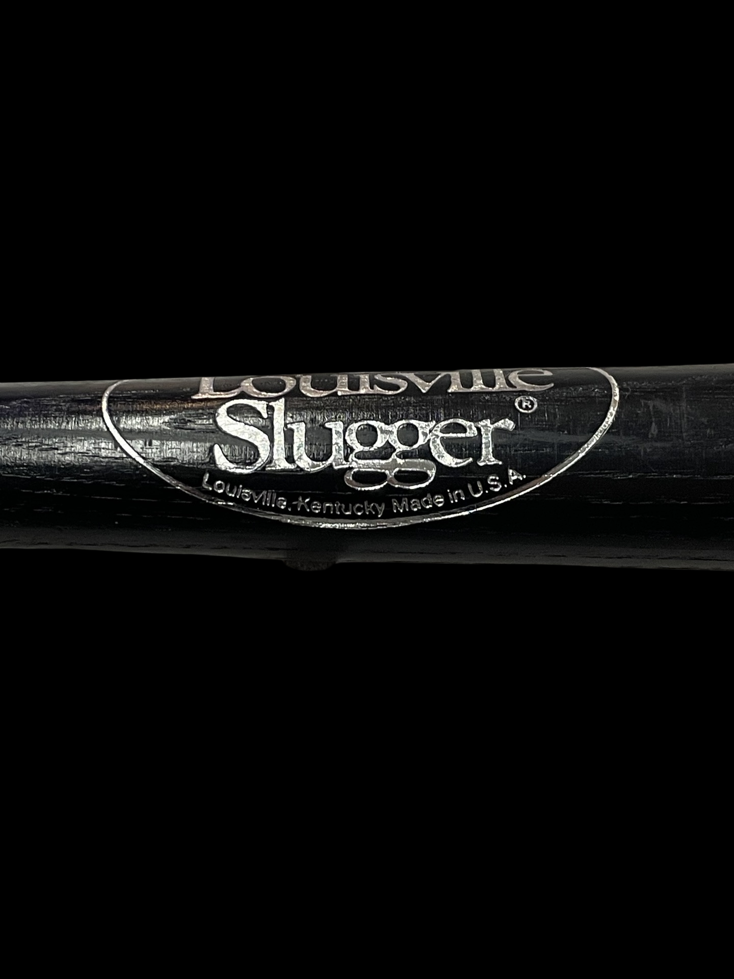 Vintage Black Personalized Mickey 25 Louisville Slugger Mini Bat