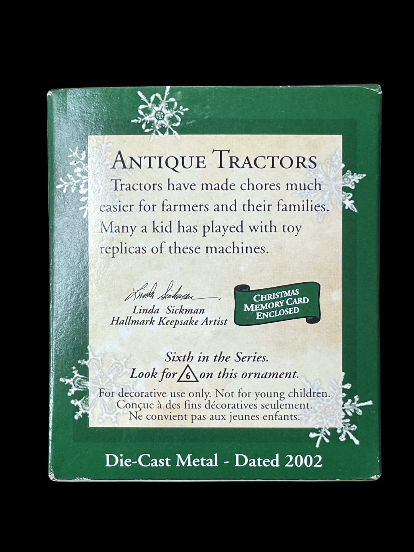 2002 Hallmark Keepsake Ornament Antique Tractors #6, Miniature