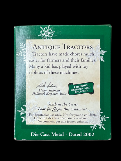 2002 Hallmark Keepsake Ornament Antique Tractors #6, Miniature