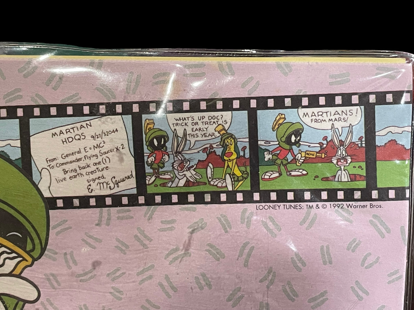 1995 Warner Bros Looney Tunes Marvin The Martian Stationary Pack