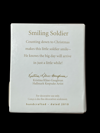 2010 Hallmark Keepsake Ornament Smiling Soldier, Miniature