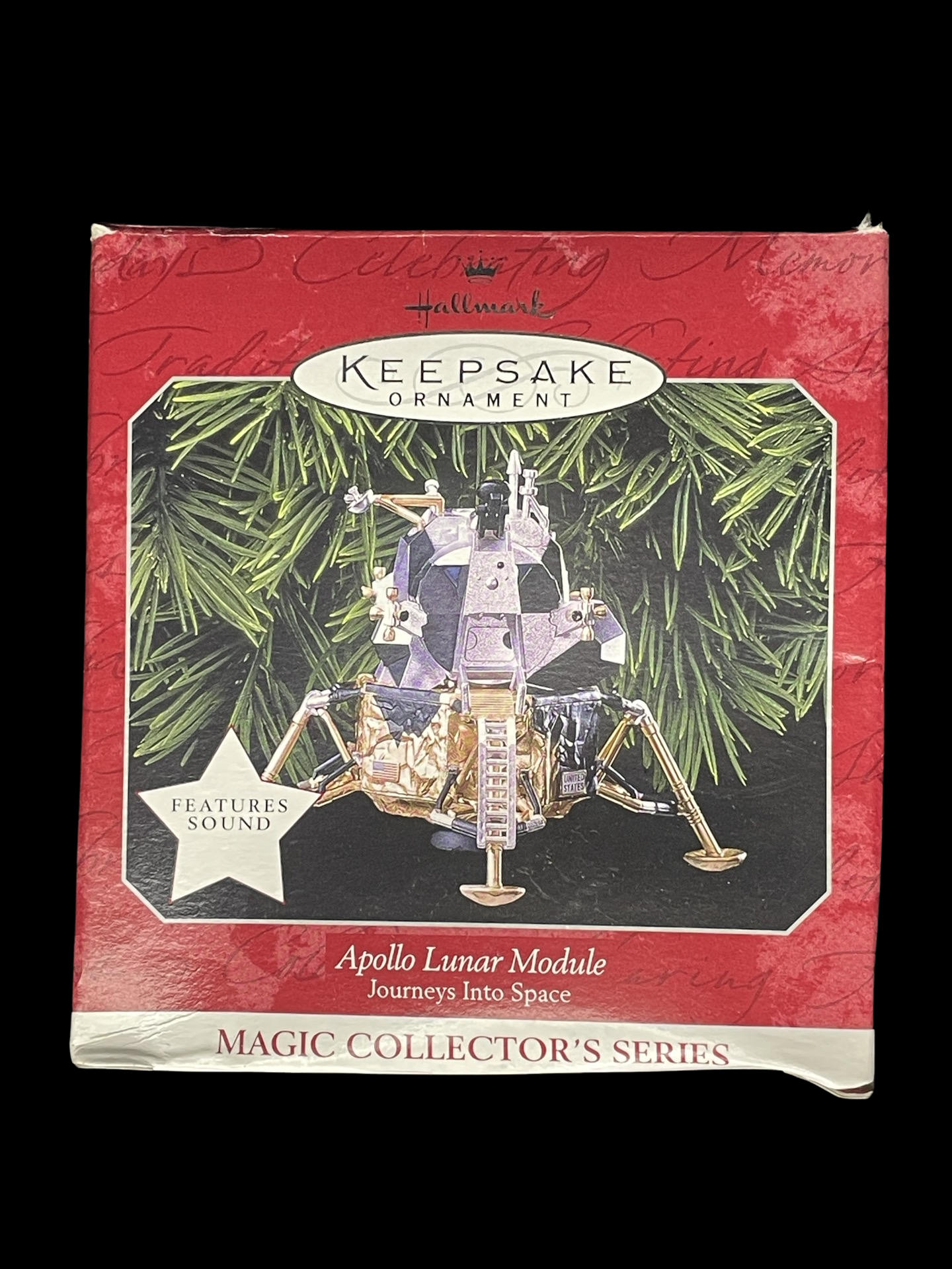 1998 Hallmark Keepsake Ornament Apollo Lunar Module, Journeys Into Space #3, Magic