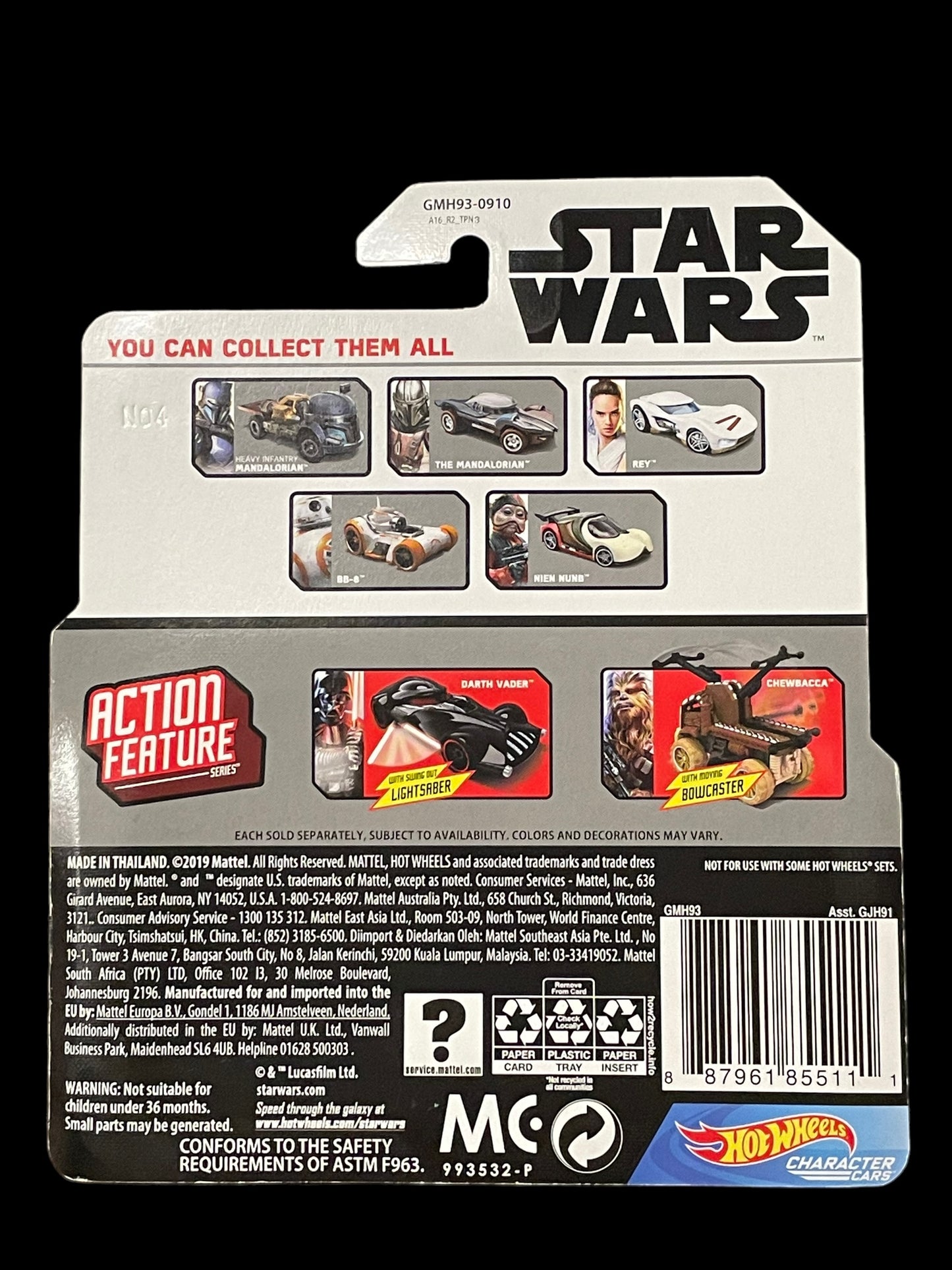 2019 Hot Wheels Star Wars Character Cars First Order StormTrooper