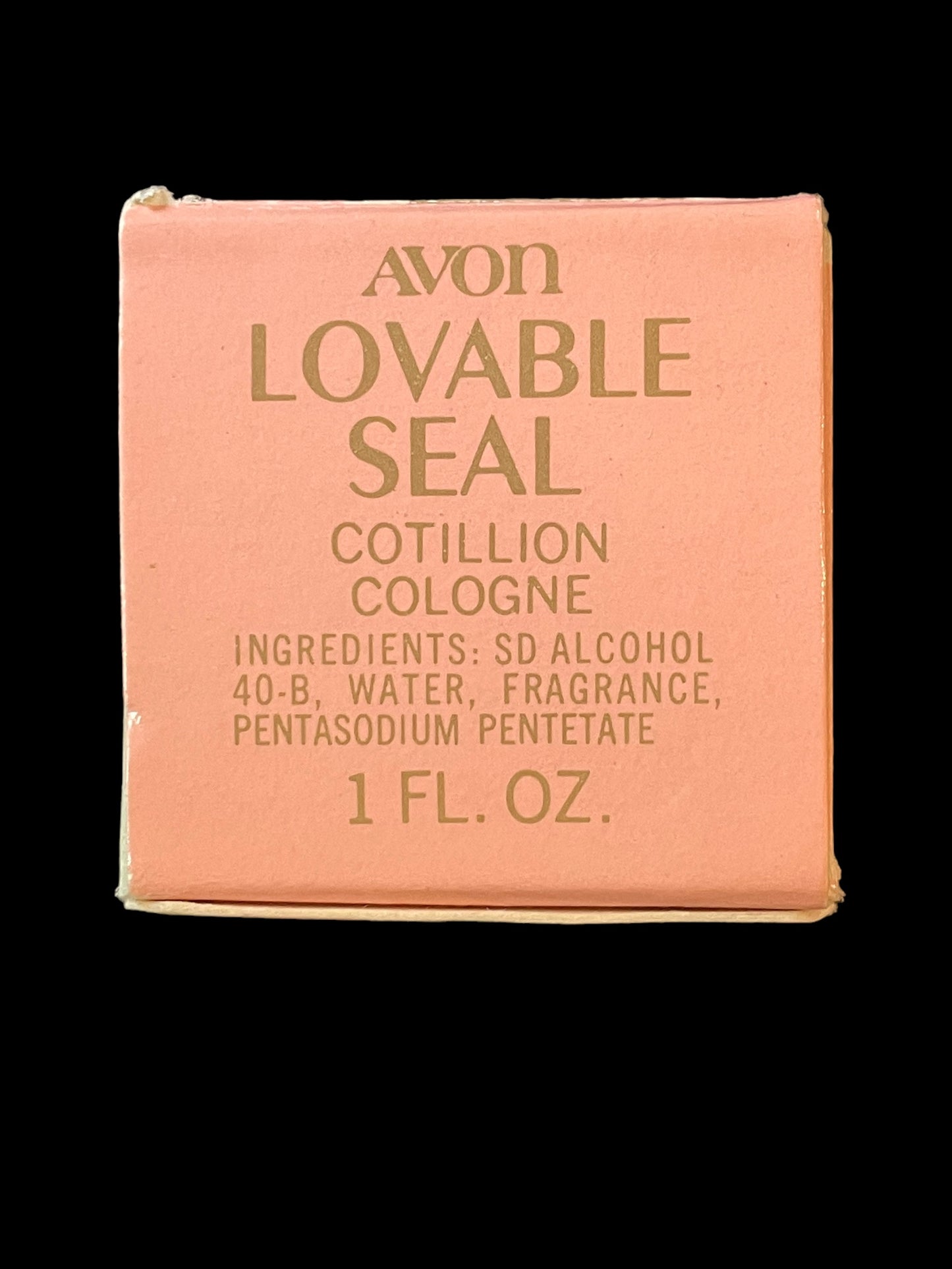 Avon Loveable Seal Cotillion Cologne 1oz 1/3 Full