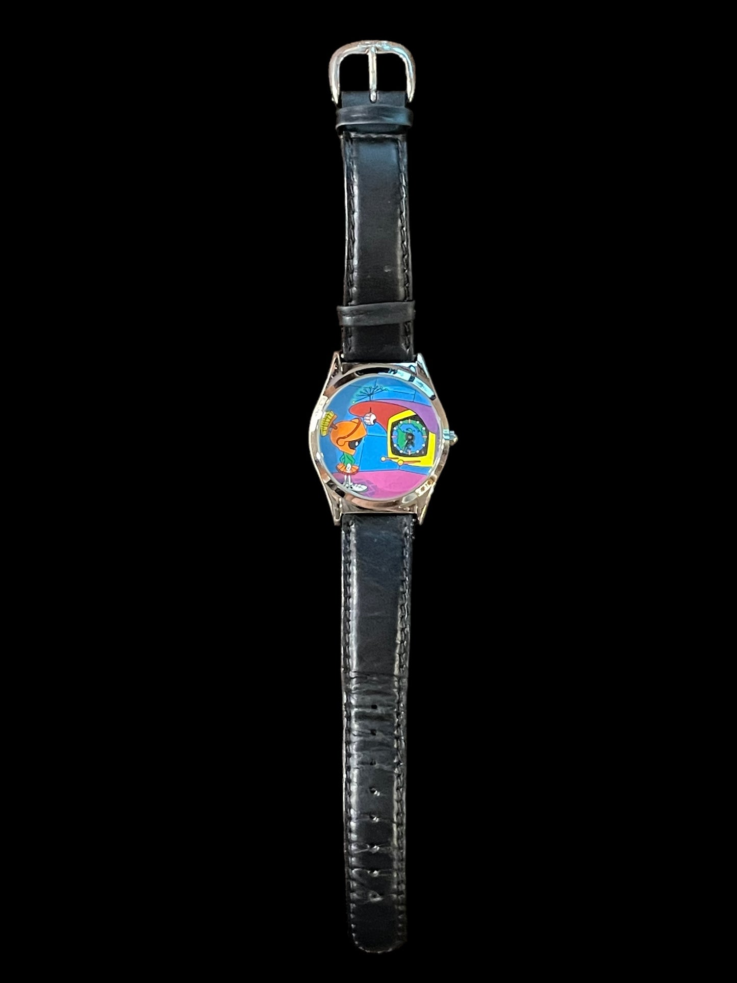 1994 Warner Bros Marvin The Martian Multicolor Watch New Battery