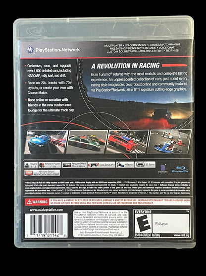 2010 Gran Turismo 5 Sony PS3 Playstation 3 Complete Game