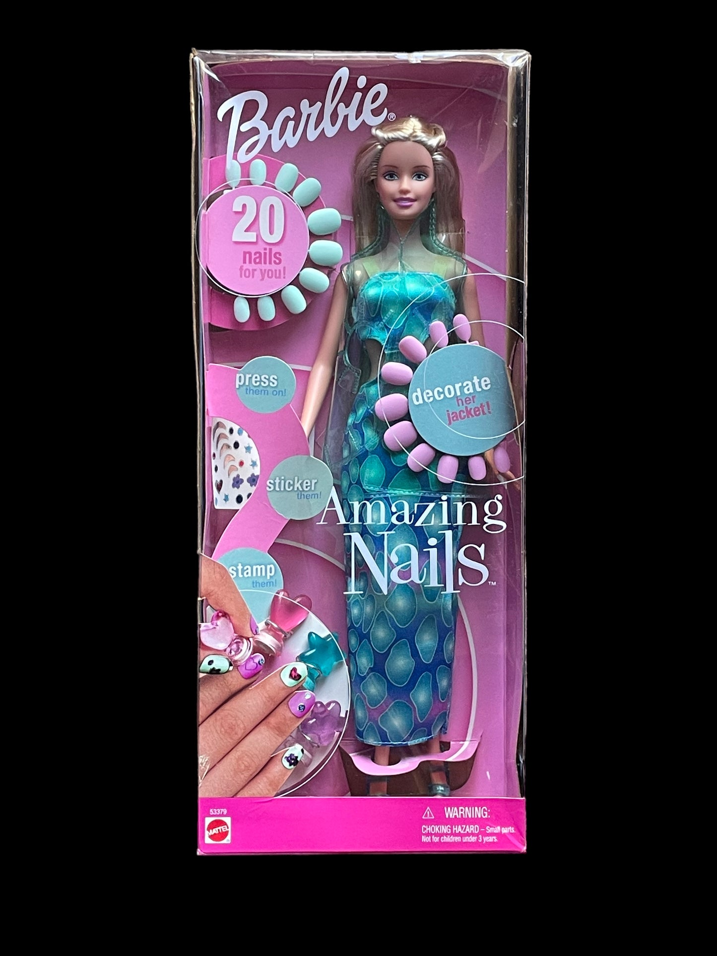 2001 Mattel Amazing Nails Barbie Doll 53379