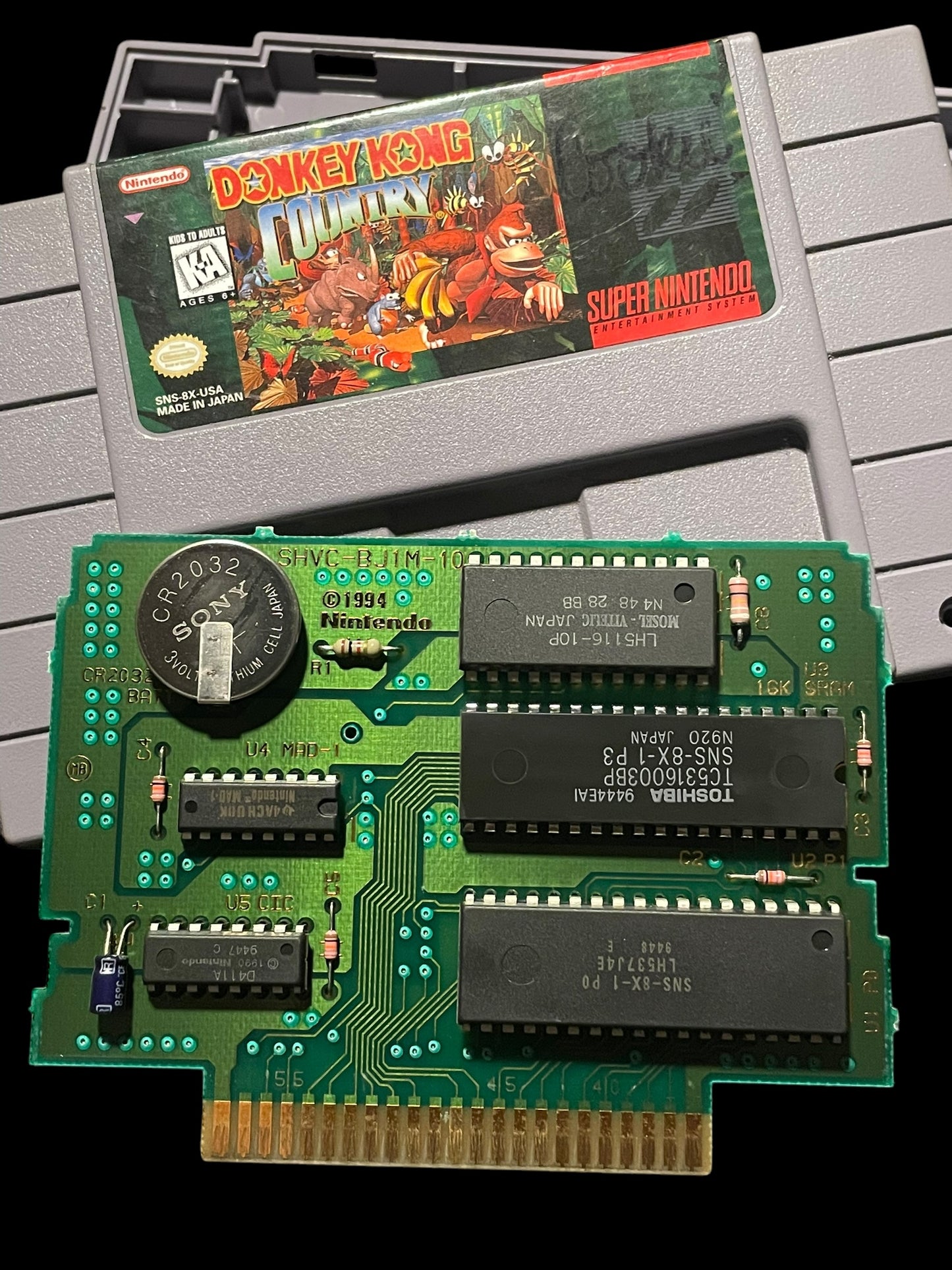 1994 Donkey Kong Country SNES Super Nintendo Entertainment System Cartridge Tested