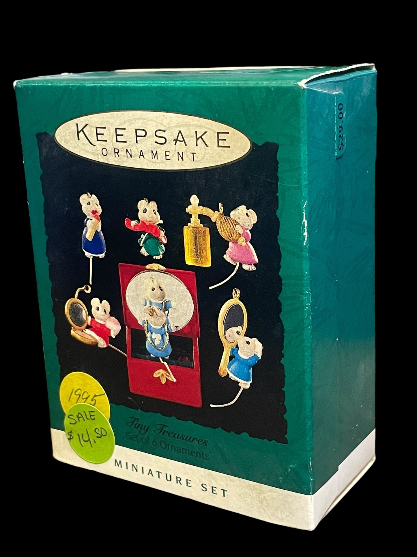 1995 Hallmark Keepsake Ornament Tiny Treasures Set of 6 Mini Ornaments