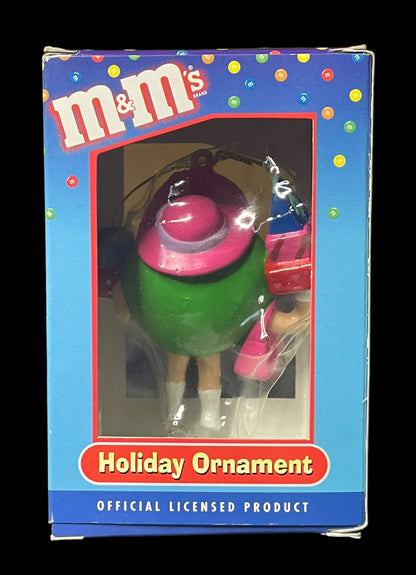 Kurt Adler Green M&M Christmas Holiday Ornament