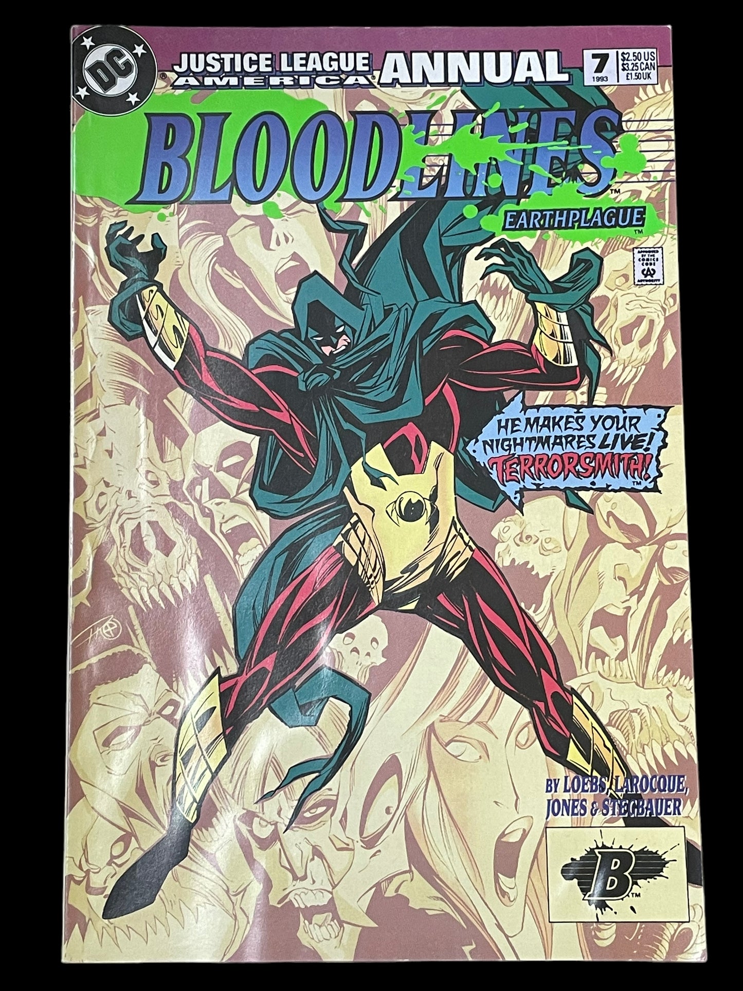 Justice League America Annual Bloodlines: Earthplague #7 1993 DC Comics Book