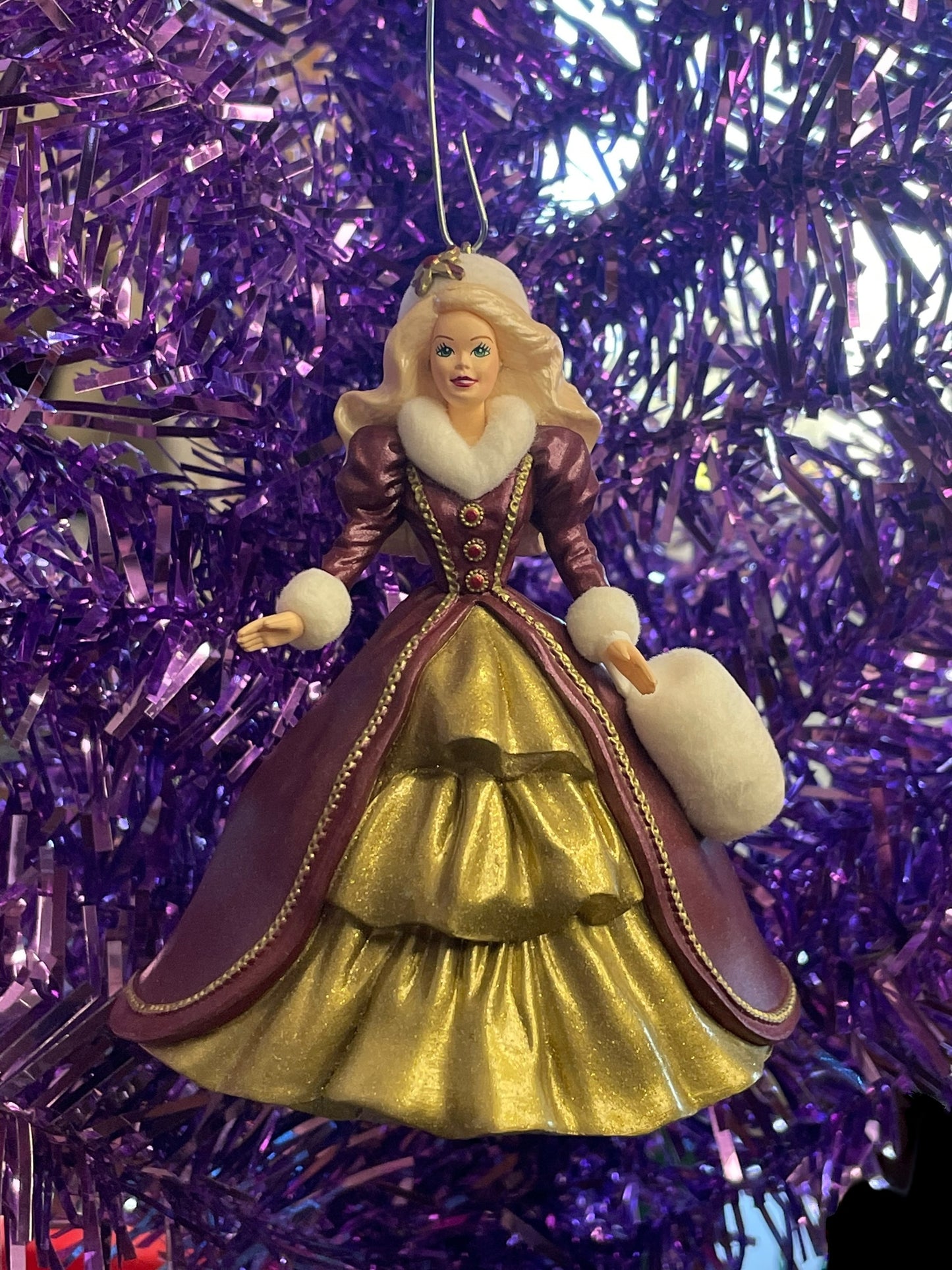 1996 Hallmark Keepsake Ornament Holiday Barbie Doll #4