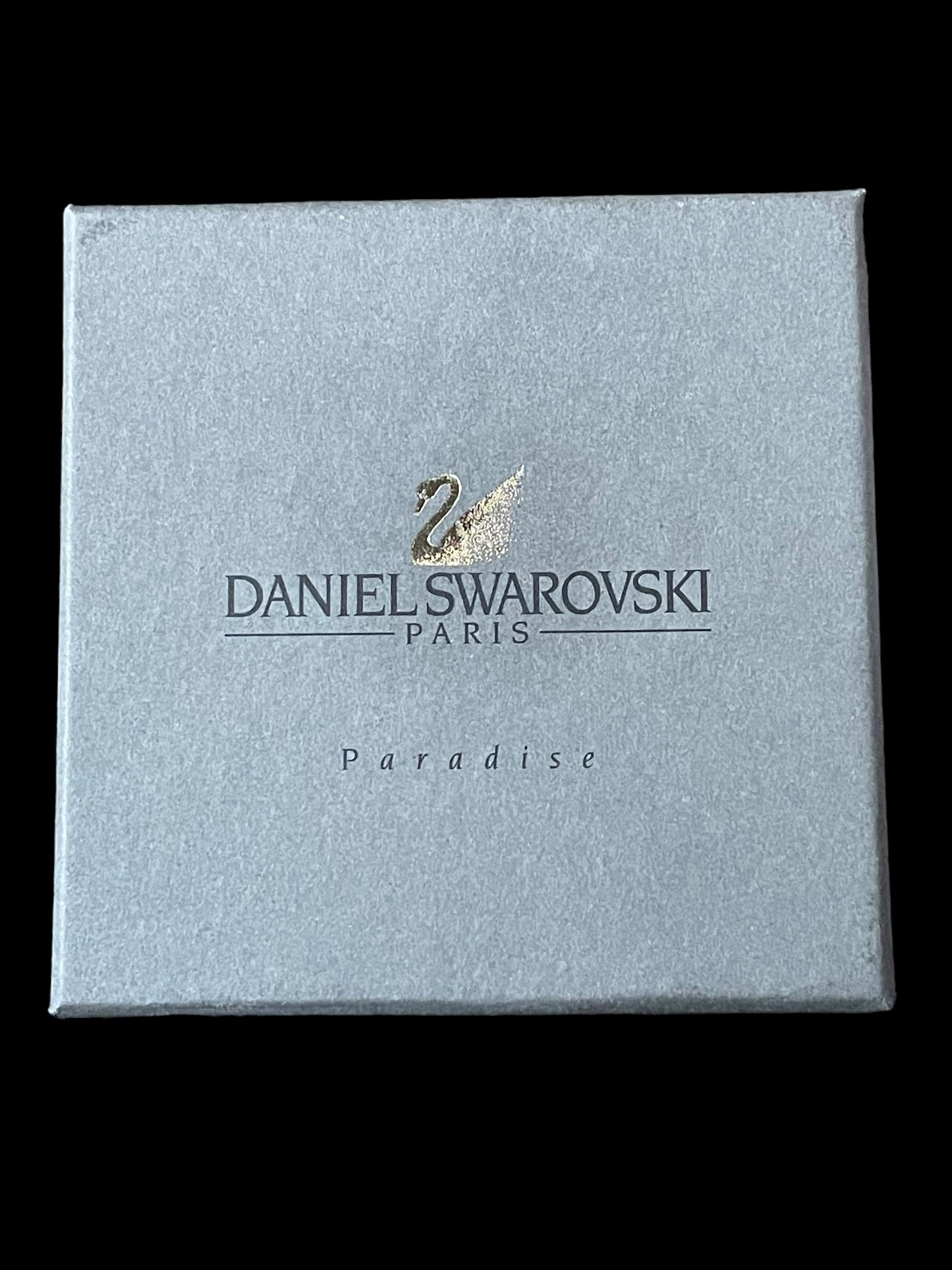 Daniel Swarovski Signed Gold Plated 925 Silver AB Cut Faceted Crystal Dragonfly Stick Pin Brooch