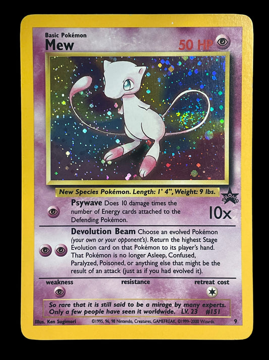 Mew #9 2000 Black Star Promo Set Swirl Graded EX NM+ 6.5