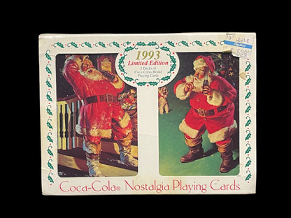 1993 Christmas Holiday Limited Edition 2 Deck of Coca-Cola Playing Cards