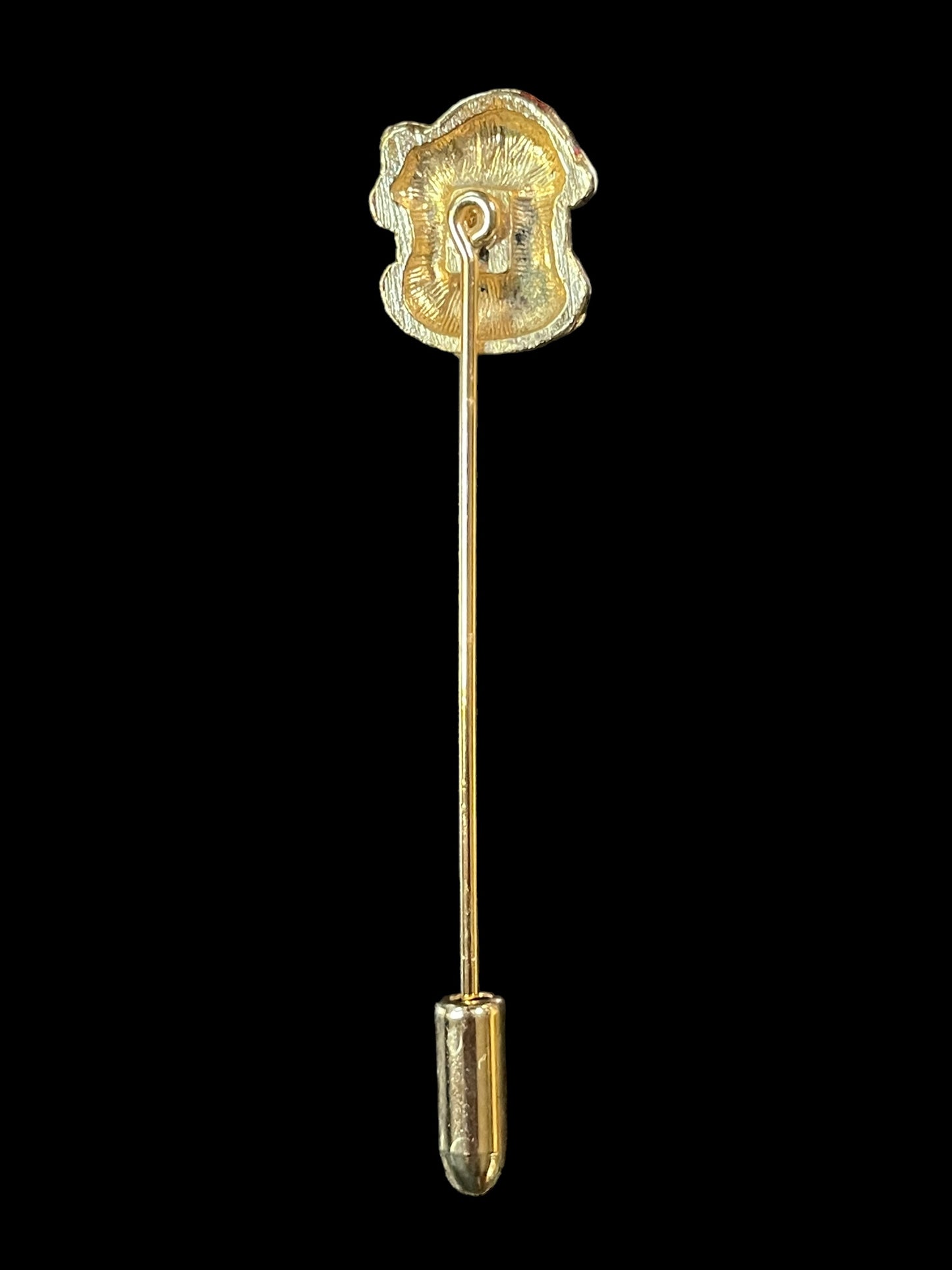 Vintage Gold Tone Santa Claus Christmas Stick Pin