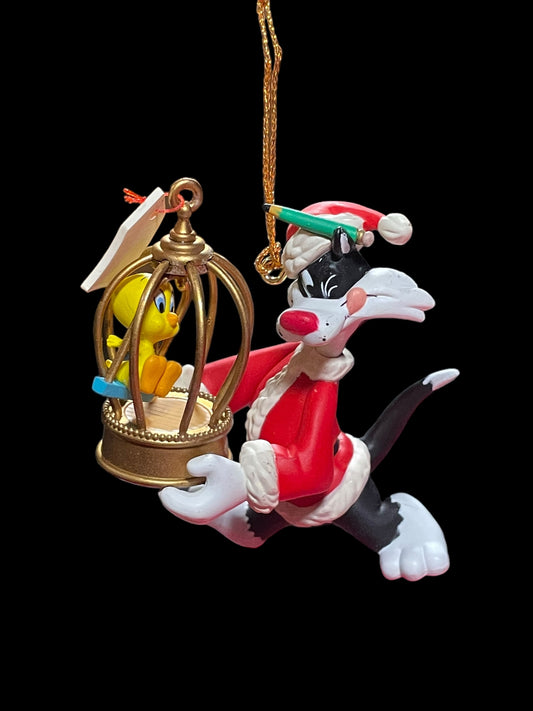 1995 Matrix Ornament Warner Bros Looney Tunes Sylvester & Tweety