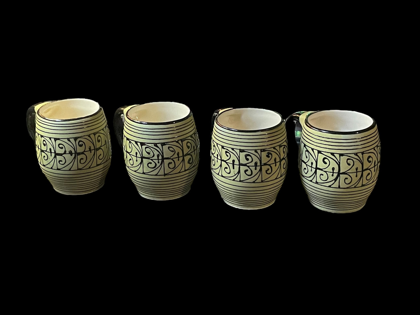 Handmade Ceramic Coffee Mug Set of 4