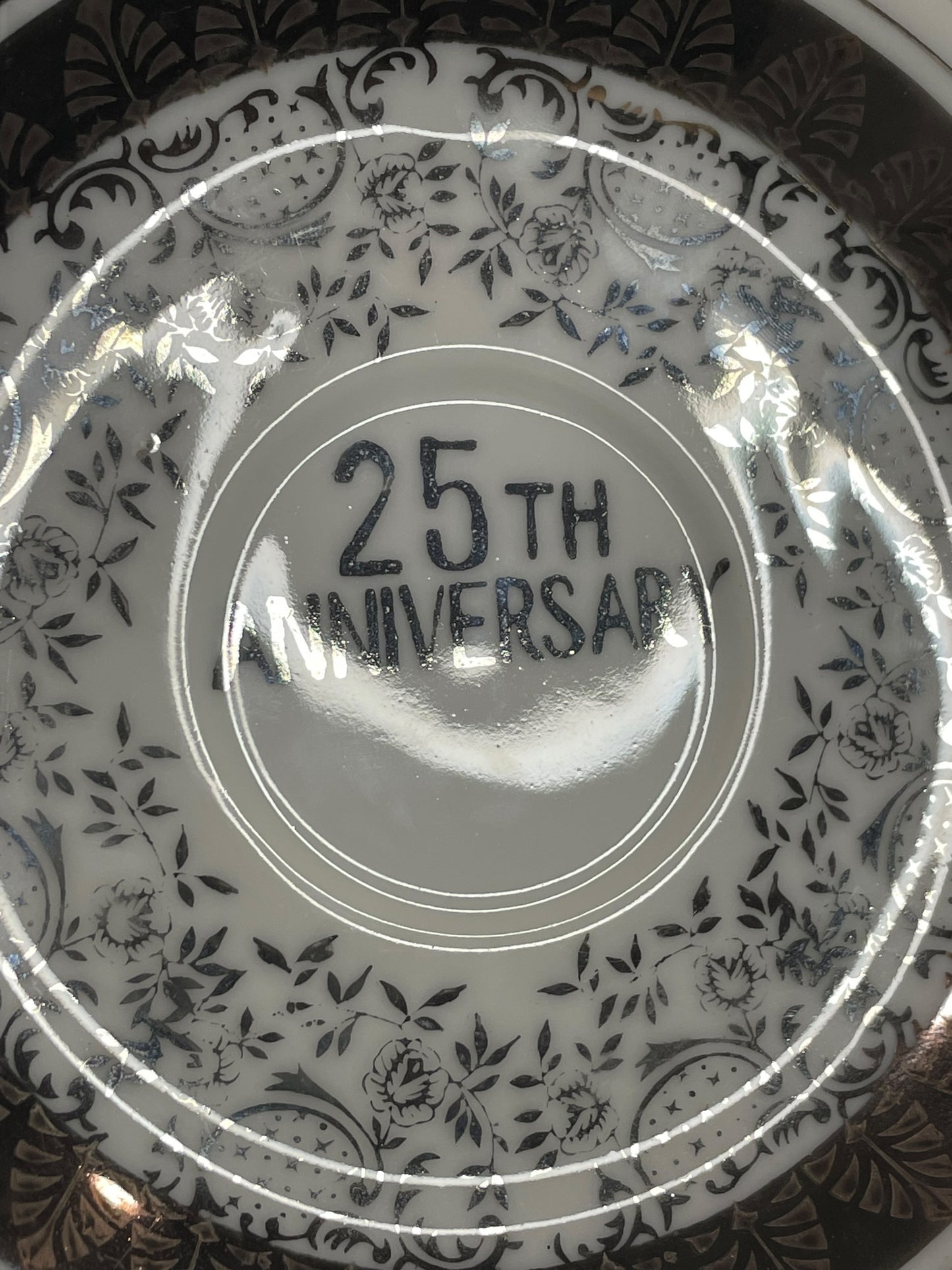 Vintage Japan Fine Decorative Silver 25th Anniversary Set