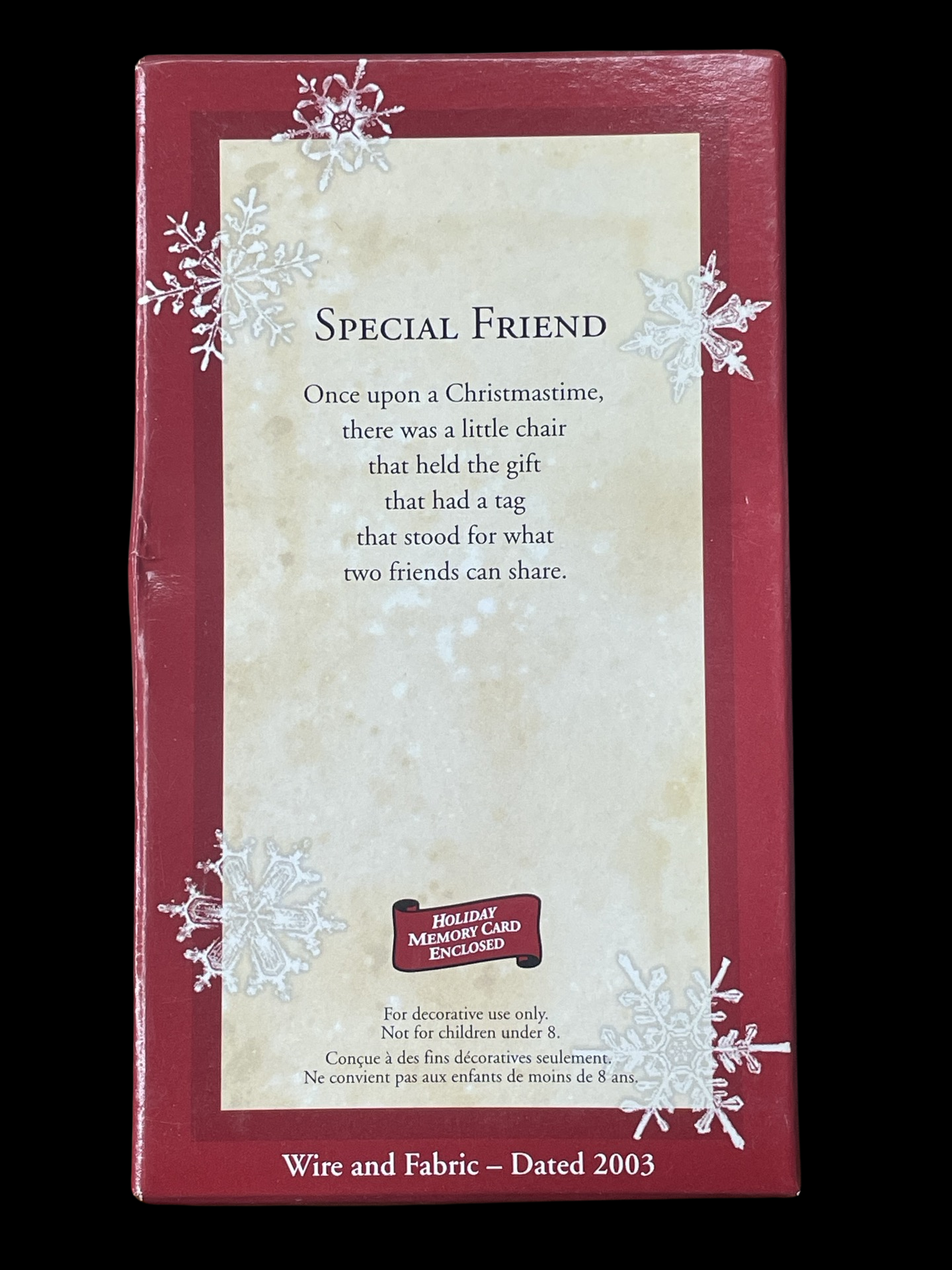 2003 Hallmark Keepsake Ornament Special Friend