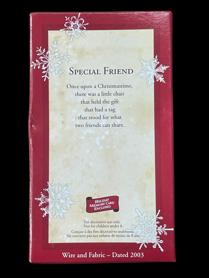 2003 Hallmark Keepsake Ornament Special Friend