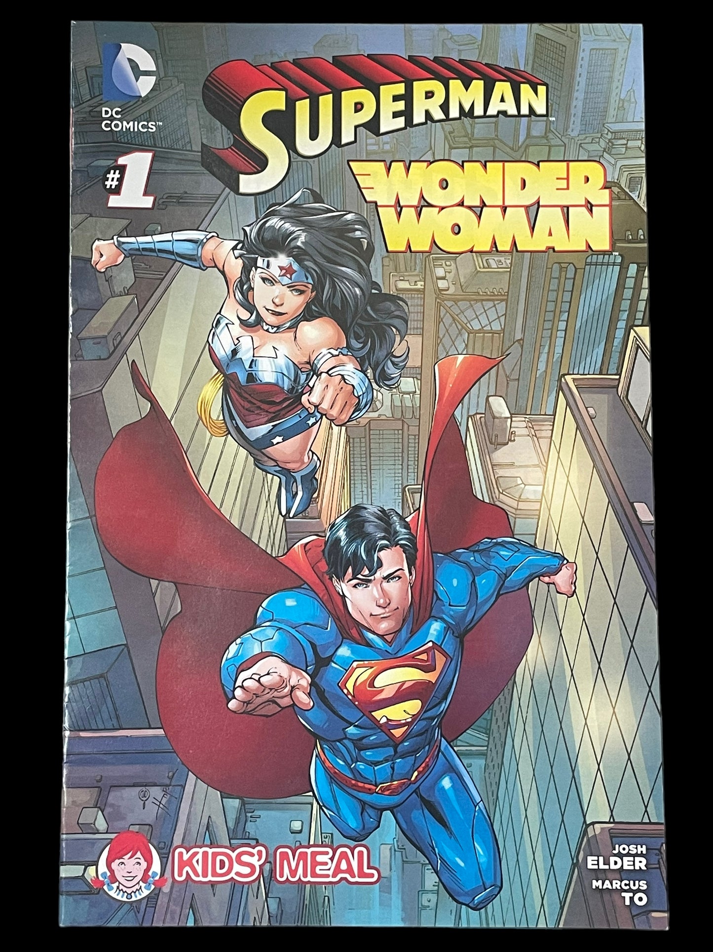 Wendy's Kids' Meal Superman and Wonder Woman #1 2013 DC Comic Book