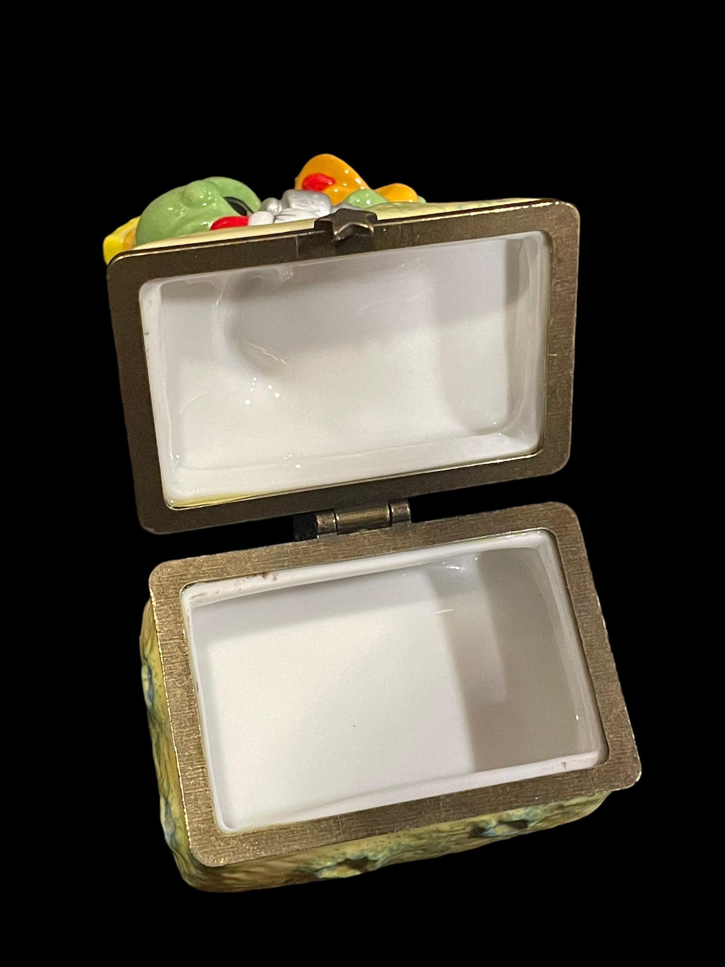 1996 Looney Tunes Marvin The Martian & Daffy Duck Porcelain Hinged Box