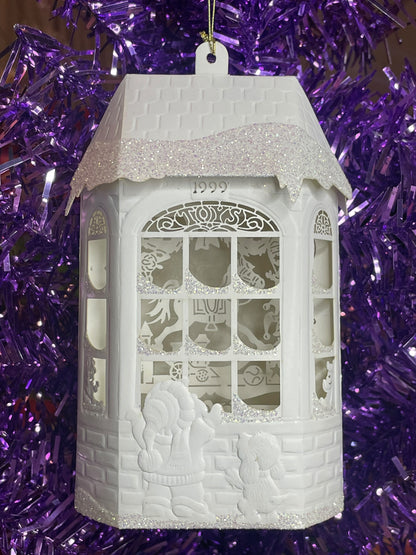 1999 Hallmark Keepsake Ornament Laser Gallery Inside Santa's Workshop