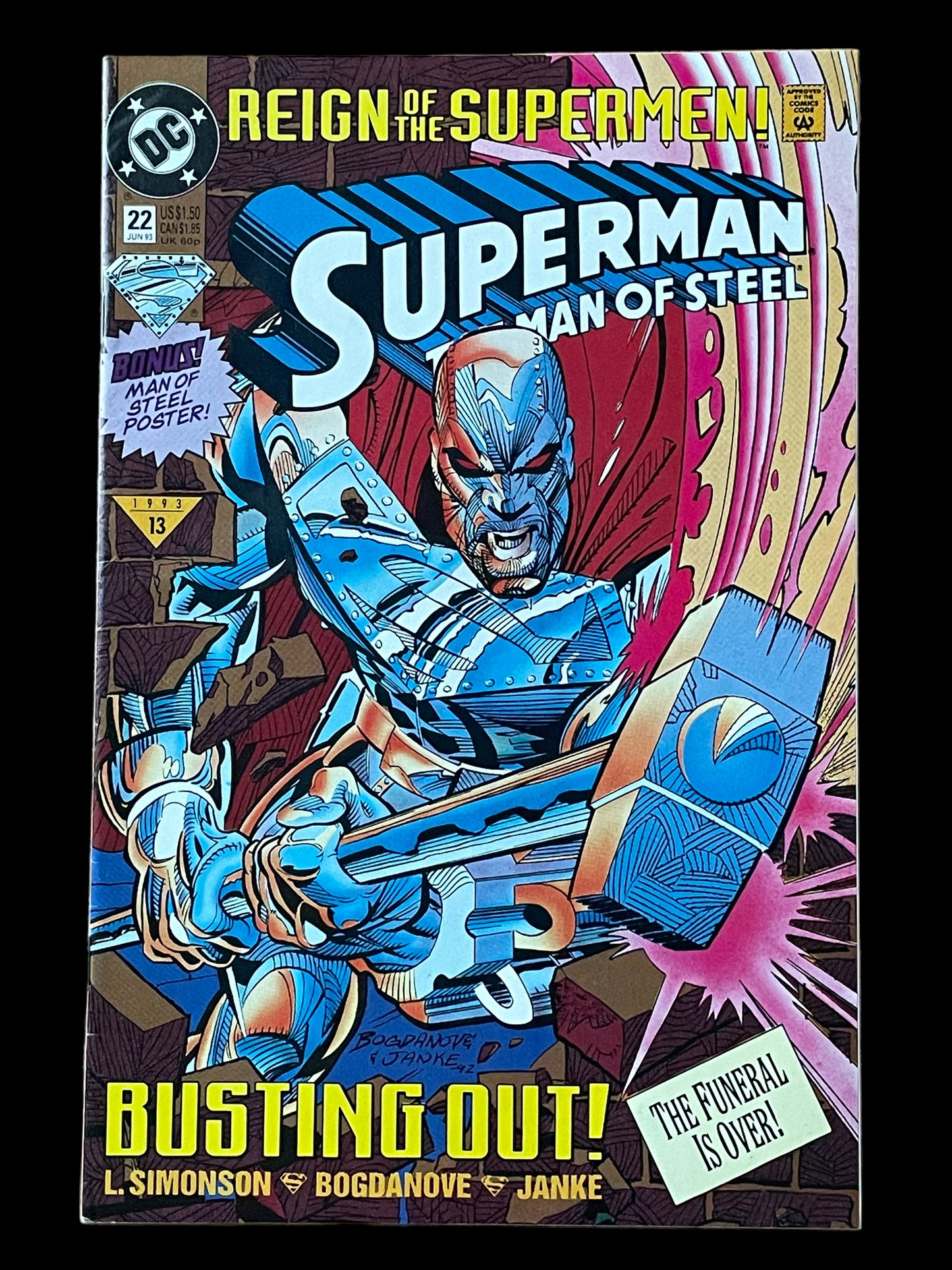 Superman The Man of Steel #22 June 1993 DC Comics Book