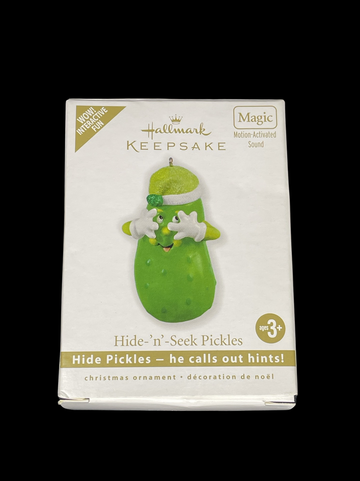 2010 Hallmark Keepsake Ornament Hide N Seek Pickles, Magic