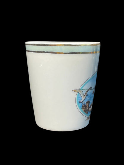 Lipco Ohio Gold Rim Ceramic Souvenir Shot Glass