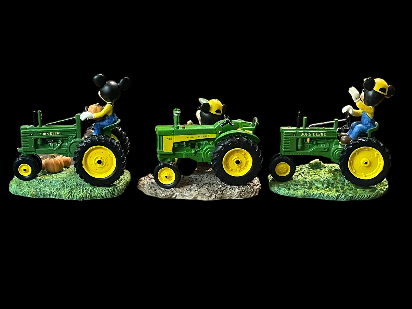 2007 Disney Mickey's Farm Livin' with John Deere Figurines Set of 3