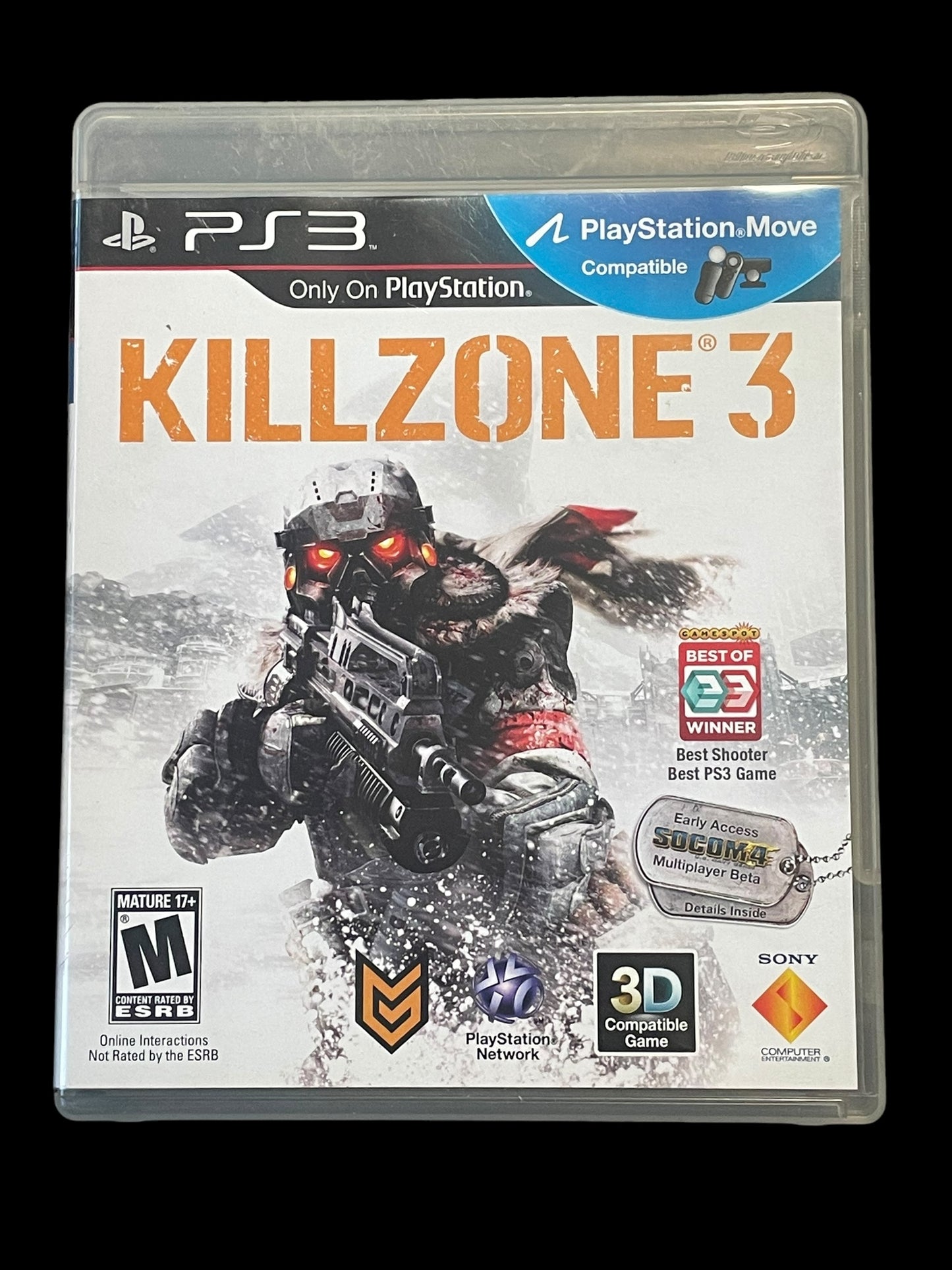 2011 Killzone 3 Sony PS3 Playstation 3 Complete Game