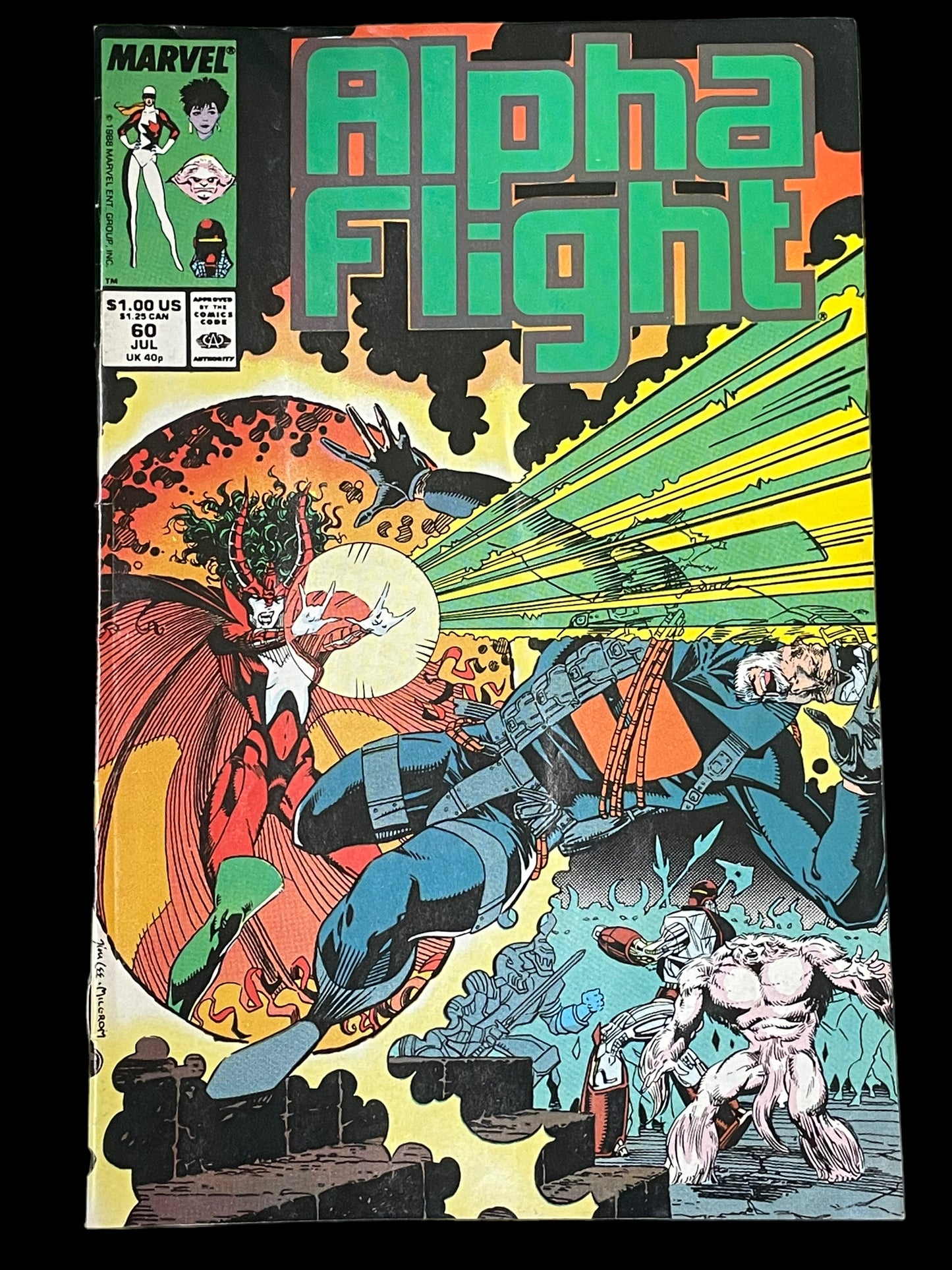 Alpha Flight #60 July 1988 Marvel Comics Book