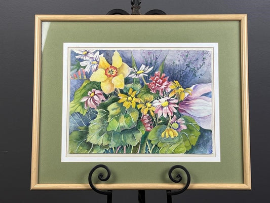 Donna M. Vogelheim Mixed Bouquet Watercolor Painting