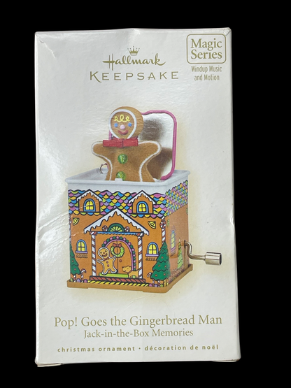 2008 Hallmark Keepsake Ornament Pop! Goes the Gingerbread Man, Jack-in-the-Box Memories #6